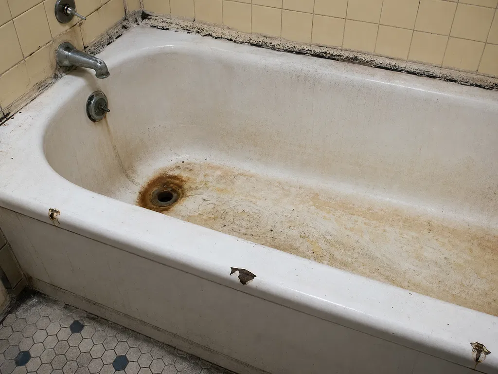 Before - Stained Cast Iron Rescue