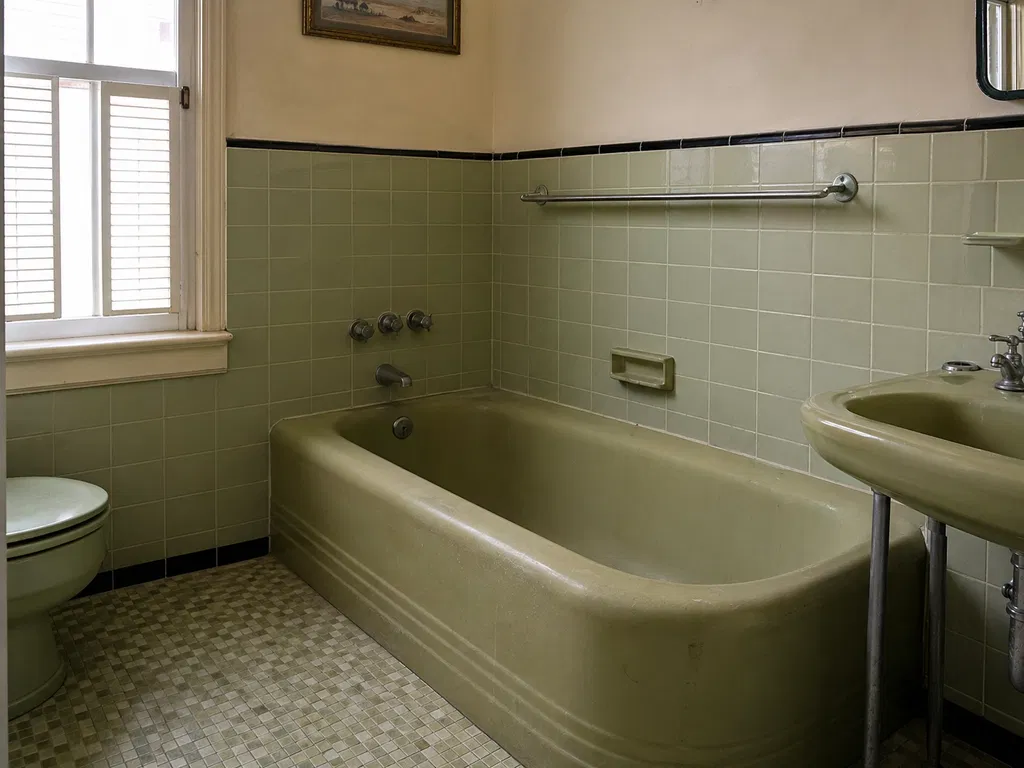 Before - Vintage Sage to Bright White