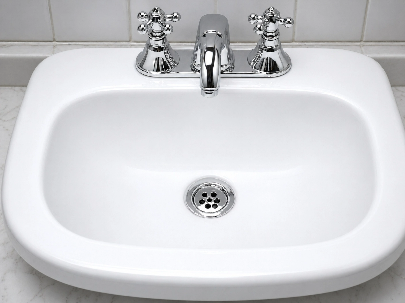 After - Rust-Stained Porcelain Basin Rescue