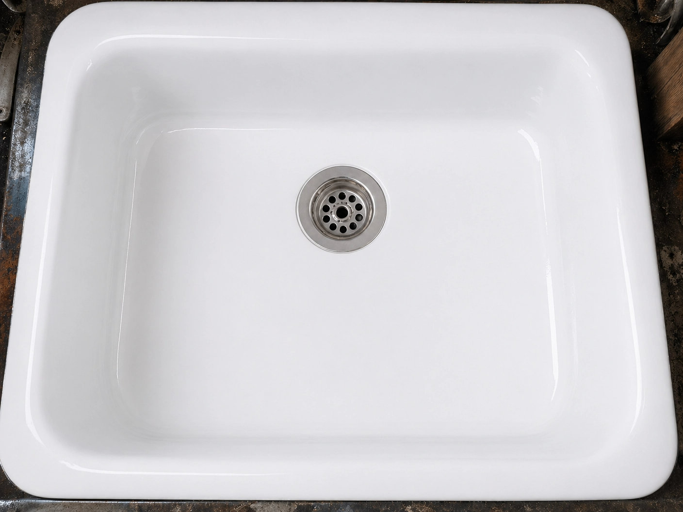 After - Cast Iron Kitchen Sink Revival